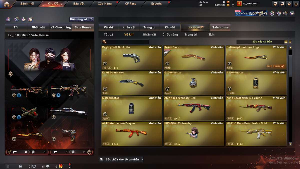 shop acc cf uy tin gia re
